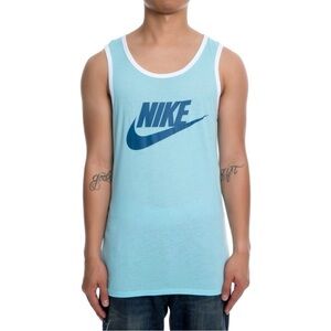 Nike Ace Logo Blue Tank Top